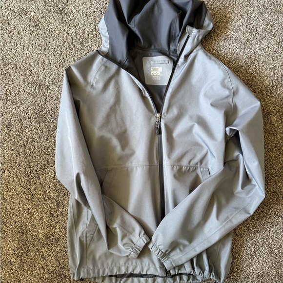 32 Degrees Jackets & Blazers - 32 Degrees Gray Utility Jacket with Hood and Elastic Cuffs